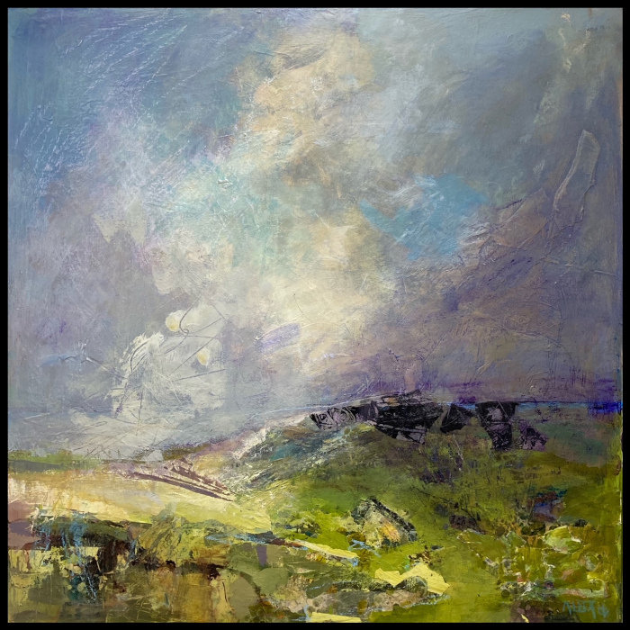 Aleta Gudelski, "Hope", acrylic, 24x24, $675. SOLD