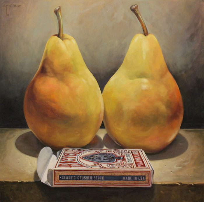Brian McClear, "Two Pear", oil, 30x30, $2,200