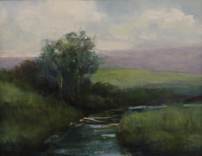Susan Missel, "Vermont Stream", oil, 8x10, $775
