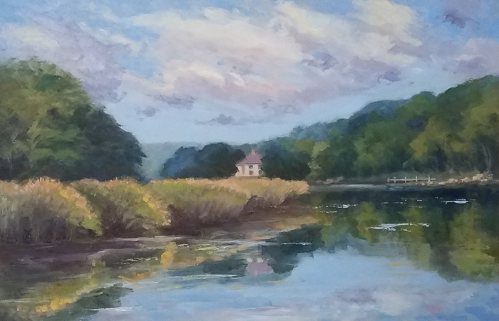 Jeanne O'Brien, "The Lieutenant River", oil, $625