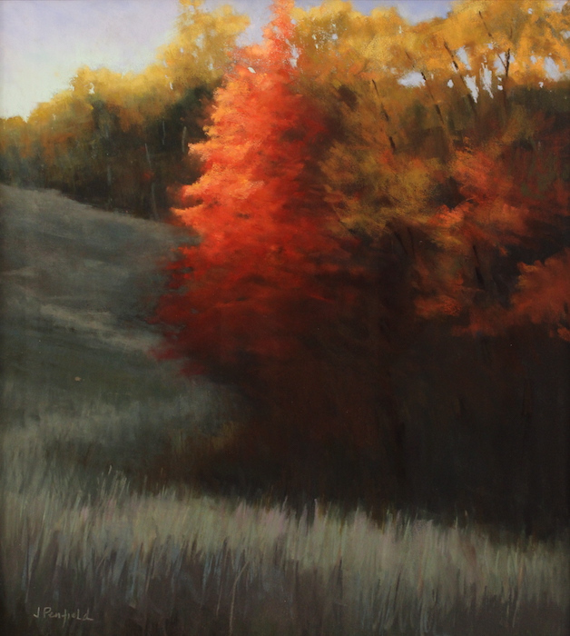Jane Penfield, "Torch Song", pastel, 24x22, $1,200