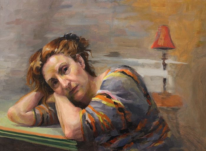 Patrice Petricone, "Pandemic Portrait #2", oil, 12x16, $1,000