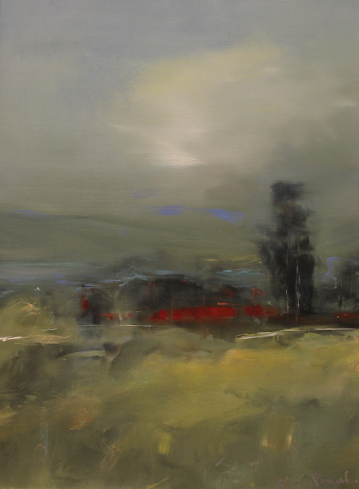 Karen Ponelli, "What Once Was", oil, 12x9, $295. SOLD