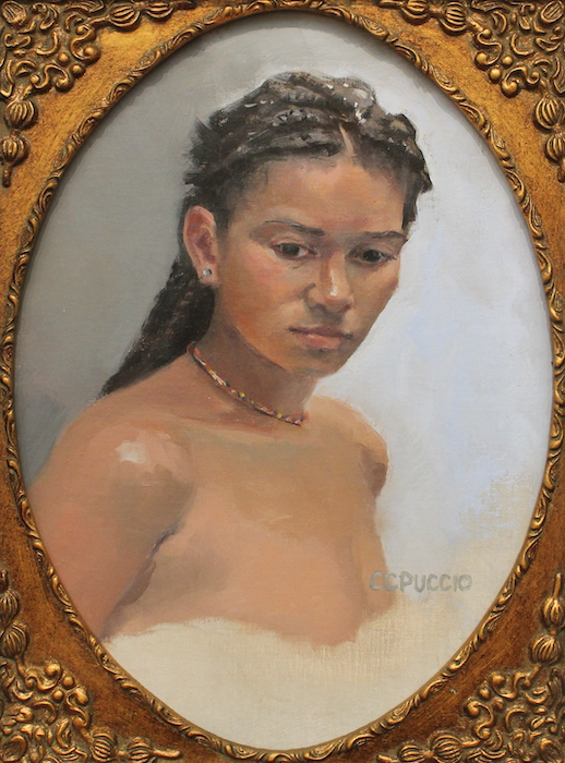 Catherine Puccio, "Model of Grace", oil, 16x12, $800