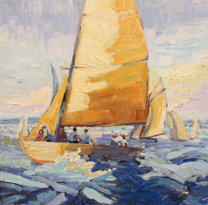 Blanche Serban, "On the Wind", oil, 12x12, $300. SOLD