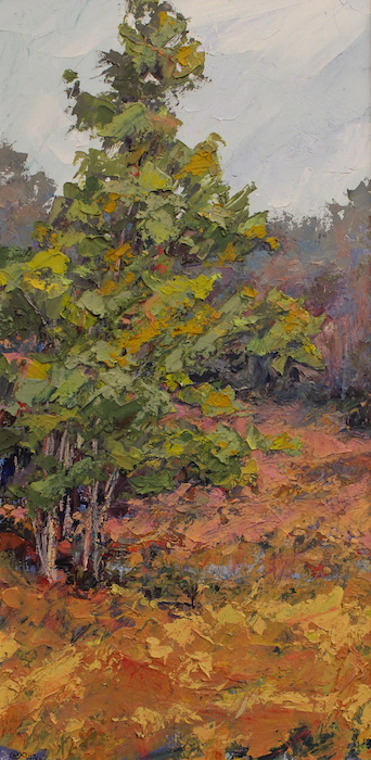 Charles I. Shaw, "Afternoon Walk", oil, 13x25, $500