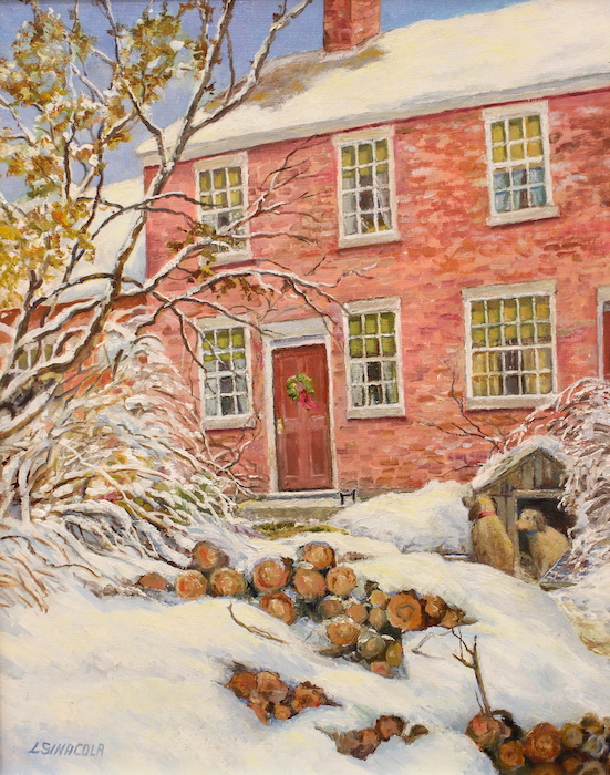 Linda Sinacola, "The Homestead Winter", oil, 20x16, $1,200