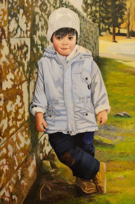 C.P. White, "Teddy at Two", oil, 20x30, $3,900