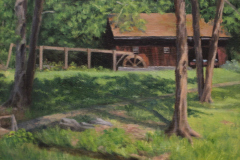 Phyllis Bevington, "Johnsonville Mill", oil, 9x12, $450