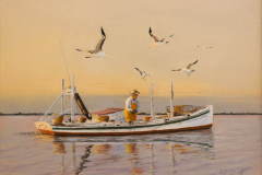 Robert Dietz, "Chesapeake Old Timer", pastel, 23x29, $1,200