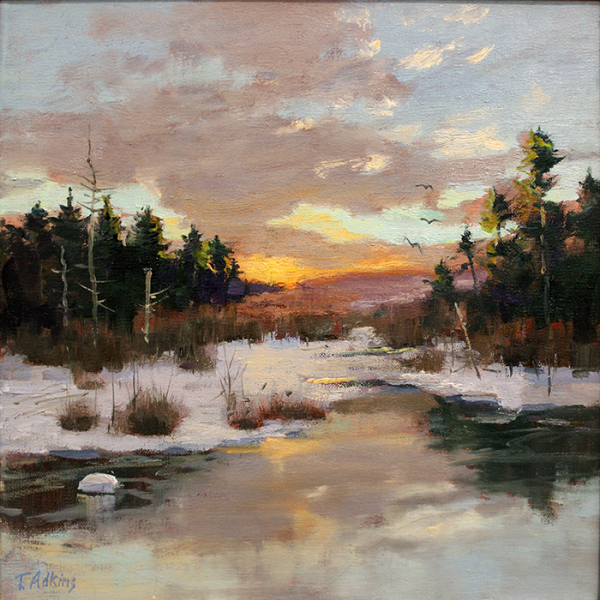 Adkins Thomas Winter March at Sunset