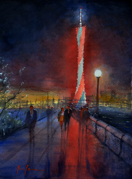James Alan Night Lights Of Canton Tower Faso