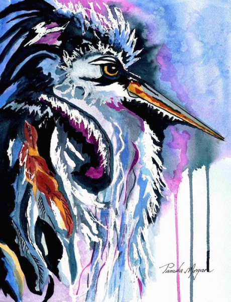Morgan Pamela Blue Heron