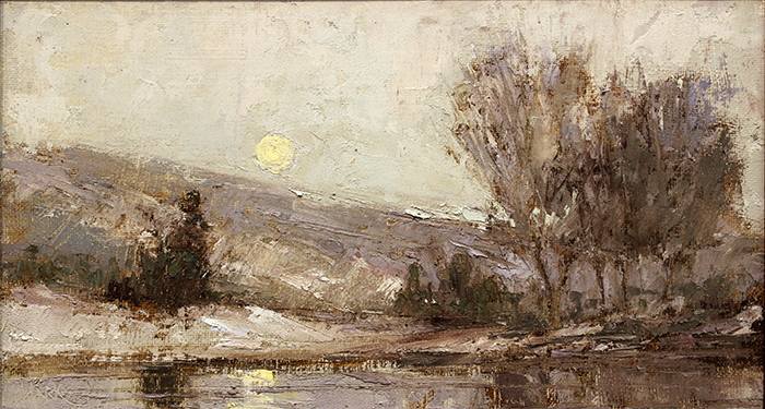 Park Howard Moonrise over the brazos river