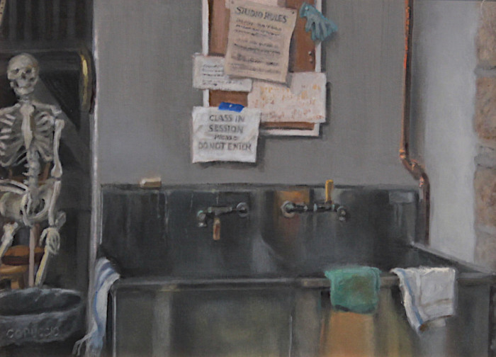 Puccio, Catherine, "Studio Sink", Oil, $850