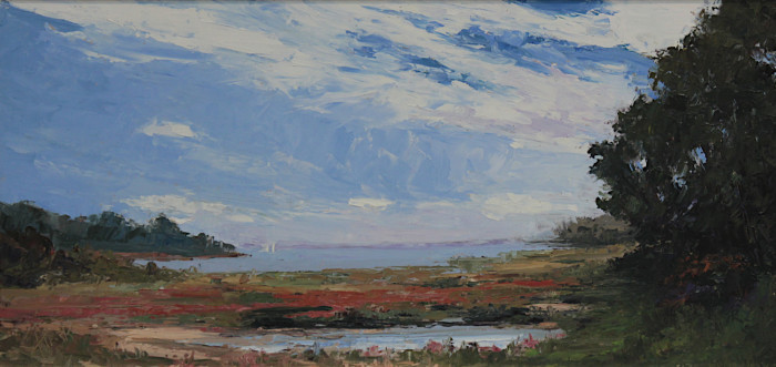 Park, Howard , "Barn Island, Plein Air", Oil on Panel, $1,200
