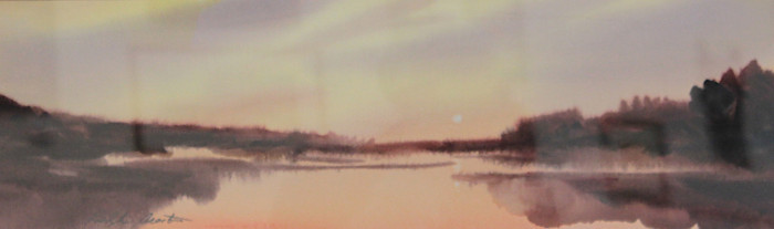 Acosta, Ralph, "Farmington Valley Sunset", Watercolor, $1,750