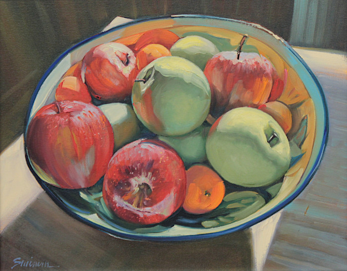 Swimm, Tom, "Apples and Tangerines", Oil, $1,400