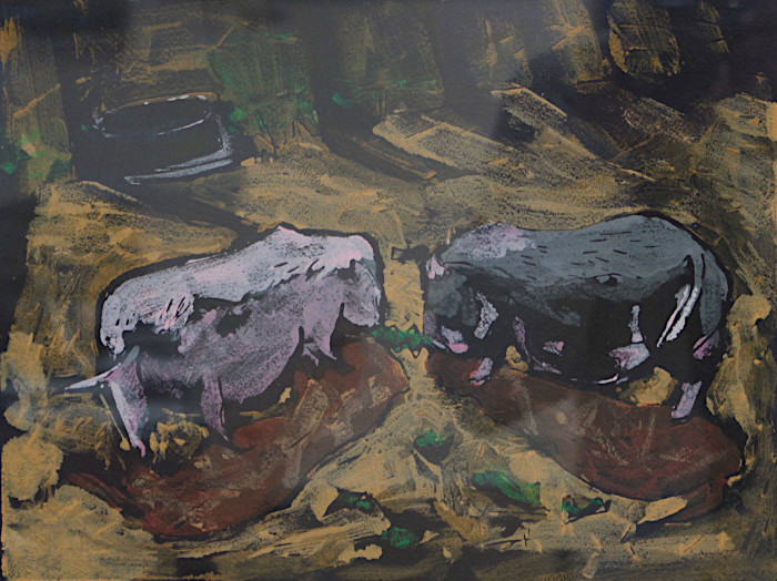 Ficara, Lorraine, "Annie and Maple Bacon", Acrylic, $385