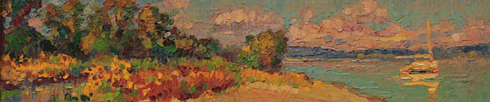 Nilsson, Leif, "Eustasia Island With Ganash", Oil, $300