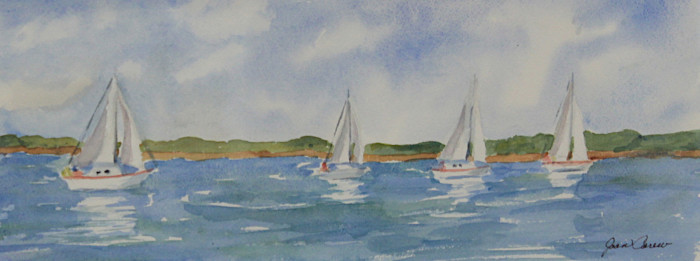 Carew, Joan , "Poof ", Watercolor, $200