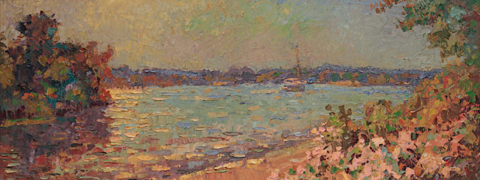 Nilsson, Leif, "Mouth of Seldens with Ganesh", Oil, $4,500