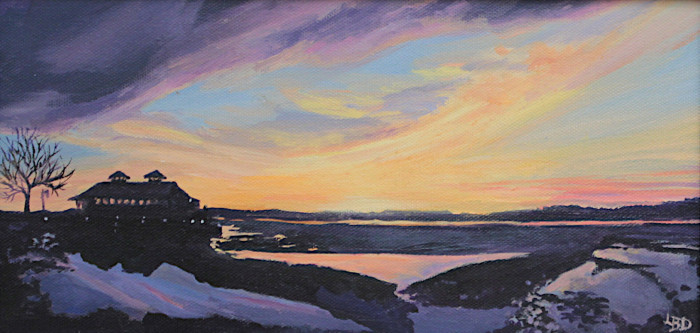 DeStefanis, Linda Boisvert, "Frozen Sunset", Oil , $575
