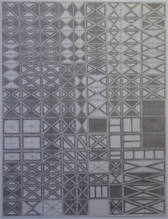 Smith, Cary , "Rectangles #26", Graphite on Paper, $10,000