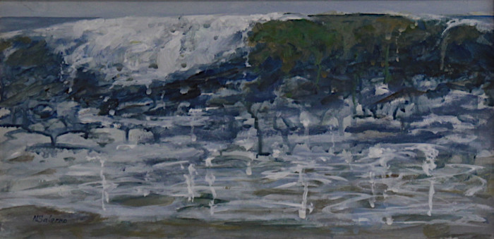 Salerno, Nick, "Dripping Wet Wave", Acrylic, $325
