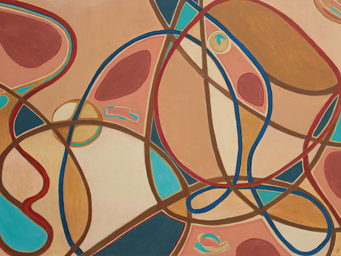 Butcher, Jill Adele, "Lyrical Curves", Acrylic, $2,500