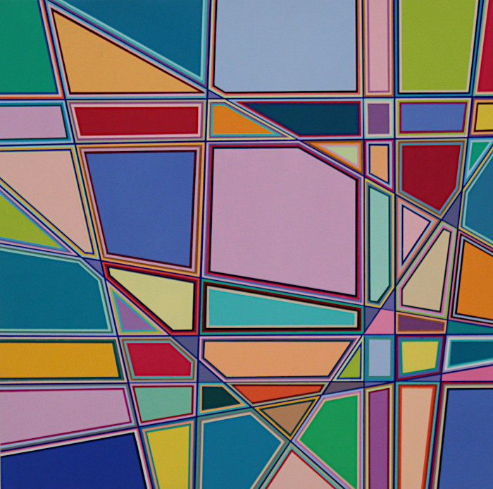 Jacobik, Gray, "Dreamsape/Cityscape #1", Acrylic Gouche, $850