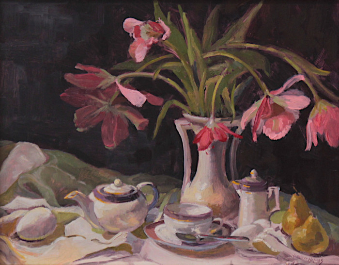 Holmes, Jennifer, "Morning Tea", Oil, $1,400