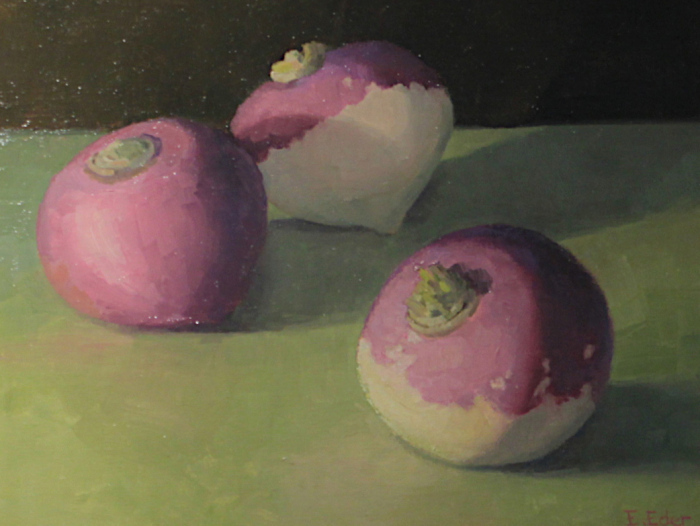 Eder, Eileen , "Turnip Trio", Oil , $800