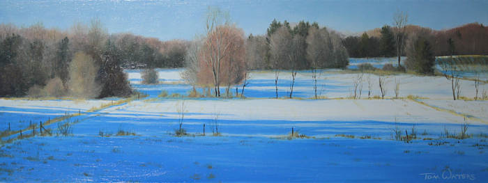 Waters, Tom , "Winter Receds", Oil, $620