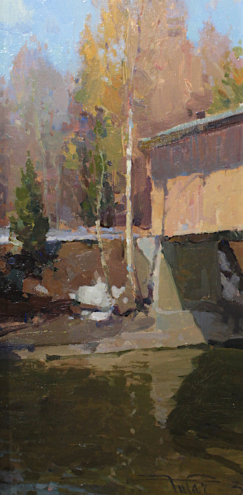 Bikbov, Zufar , "Across the River ", Oil, $1,600