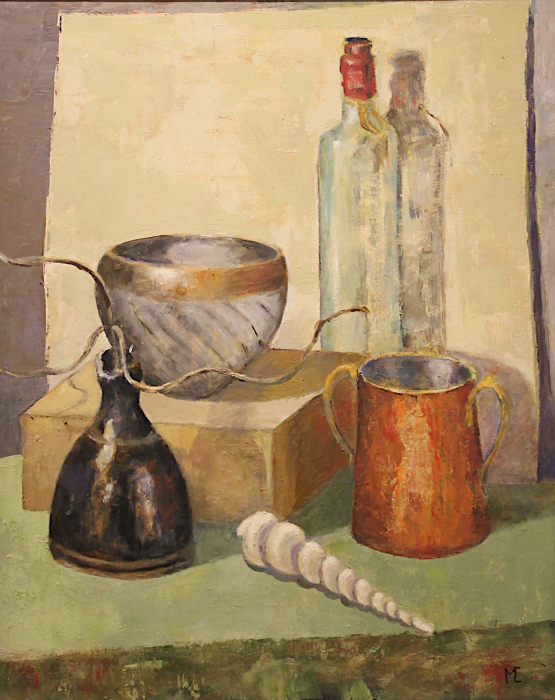 Cochran , Maura M., "Peaceful Assembly", Oil, $750