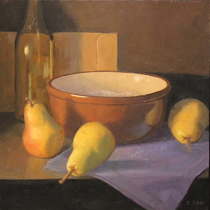 Eder, Eileen , "Brown Bowl ", Oil, $1,500