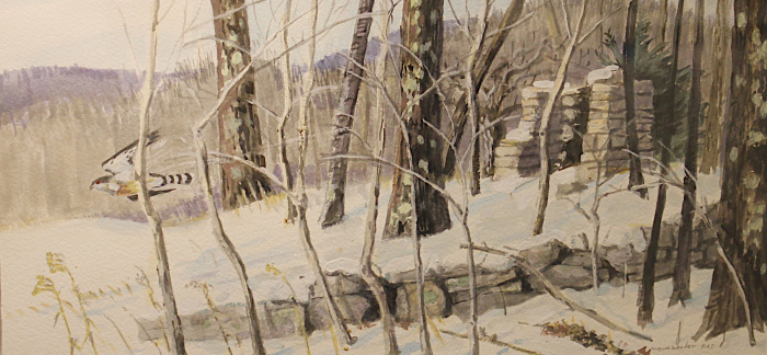 Wlochowski, Pete, "Winter Pursuit ", Watercolor, $500