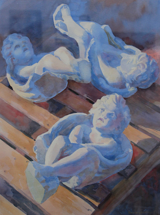 Webber, Rosemary , "Oh Heavens!", Watercolor, $400