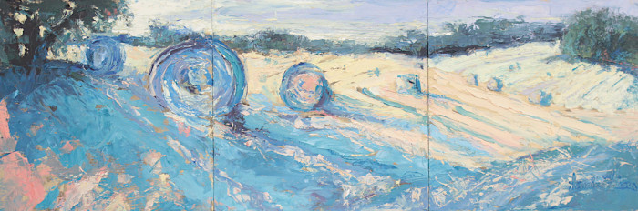Ficara, Lorraine, "Morning Haystands", Oil, $1,230