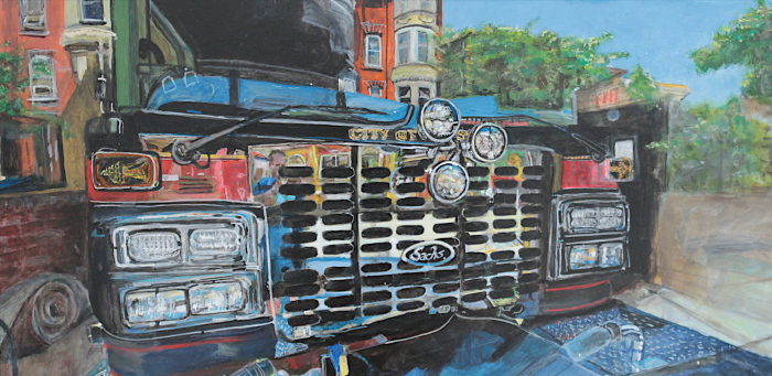 Sachs, Andy, "Firetruck", Acrylic, $2,000
