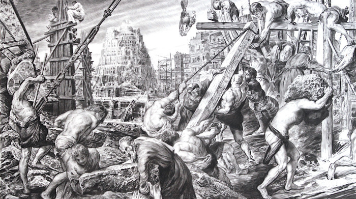 Shaeffer, Rick, "Epilogue: The Refuge Trilogy", Charcoal on Drafting Film, NFS