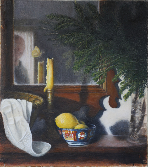 Barbour, Charles, "Though the Looking Glass", Egg Tempera on Panel, $2,100