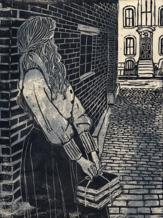 Bosson, Olivia, "Look", Linocut , $150