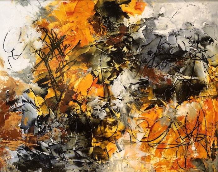Brown, Diane, "Challenging Times", Oil/Cold Wax, $875