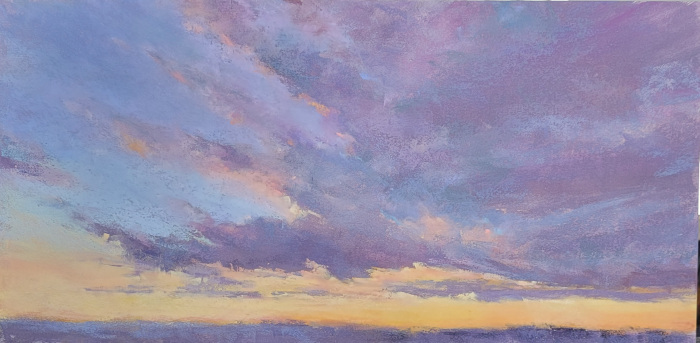 DalPonte, Susanna, "Skyline Farm's Golden Hour", Pastel, $650