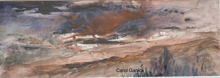 Ganick, Carol, "Dark Clouds", Watercolor, $300
