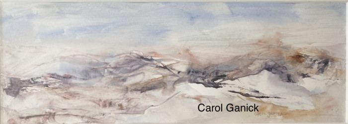 Ganick, Carol, "Of Ice and Snow", Watercolor, $300