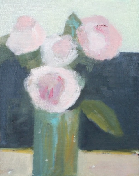 Luckey , Ariane , "Peonies in Pewter", Oil , $650