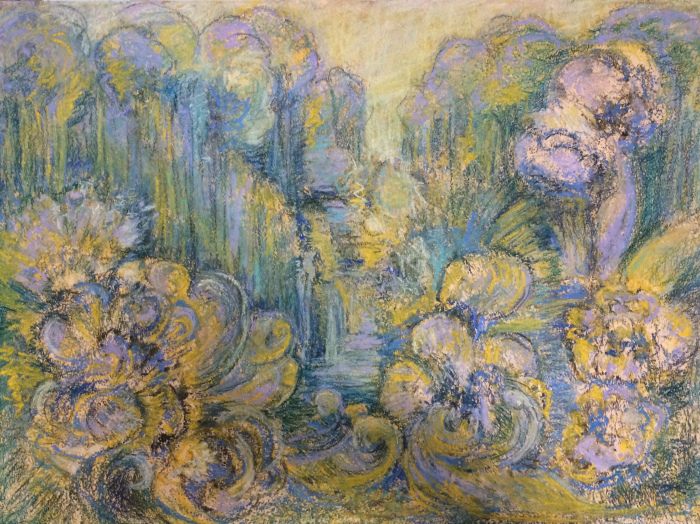 Rossito, Barbara, "Fantasy Forest", pastel, $600